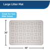 imagePetSafe Cat Litter Mat  Waterproof Litter Trapping Mat for Hygienic Clean Floors  AntiSlip Double Layer Back  CatFriendly Texture for Sensitive PawsGray