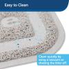imagePetSafe Cat Litter Mat  Waterproof Litter Trapping Mat for Hygienic Clean Floors  AntiSlip Double Layer Back  CatFriendly Texture for Sensitive PawsGray