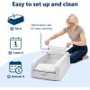 imagePetSafe ScoopFree Clumping SelfCleaning Litter Box  Automatic Electric Litter Box with Integrated Health Counter  MessFree Waste Disposal  OdorFree for Fresh EnvironmentGray