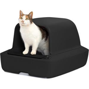 imagePetSafe AntiTracking Litter Mat  Traps Crystal and Clay Clumping Cat Litter  Durable Mesh Material  Easy to Clean Mat  Compatible with All Cat Litter Boxes  Small SizeBlack