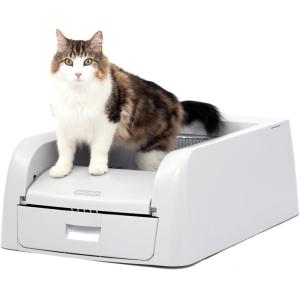 imagePetSafe ScoopFree Clumping SelfCleaning Litter Box  Automatic Electric Litter Box with Integrated Health Counter  MessFree Waste Disposal  OdorFree for Fresh EnvironmentGray