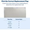 imagePetSafe Original Replacement Flap  Doggie Door Vinyl Replacement Flap for Sliding Glass Pet Door  Durable ampamp Made with NonToxic Materials  8 78quot H x 5 18quot W  LargeSmall Pack of 1