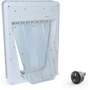 imagePetSafe Electronic Pet Door  RustProof Programmable Smart CollarActivated Dog or Cat Entry  Easy Installation ampamp SpaceSaving Design  Small  Fits Pets Up to 15 lbElectronic Pet Door