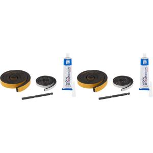imagePetSafe Pet Door Installation Kit  Improves Energy Efficiency ampamp Weather Resistance  Includes Clear Silicone Sealant  Drill Bit  Dual Size Weatherstripping3 Piece Set Pack of 2
