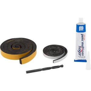 imagePetSafe Pet Door Installation Kit  Improves Energy Efficiency ampamp Weather Resistance  Includes Clear Silicone Sealant  Drill Bit  Dual Size Weatherstripping3 Piece Set