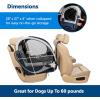 imagePetSafe Happy Ride Collapsible Travel Crate  Safe Travel Containment with Heavy Duty Aluminum Frame Mesh Windows Convenient Storage Pockets ampamp Secure Seat Belt Access  Road Trip Crate