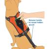 imagePetSafe WalkAlong Outdoor Dog Harness NoPull Solution WaterResistant Zippered Pouch for Storage Builtin Car Restraint LargeOrange