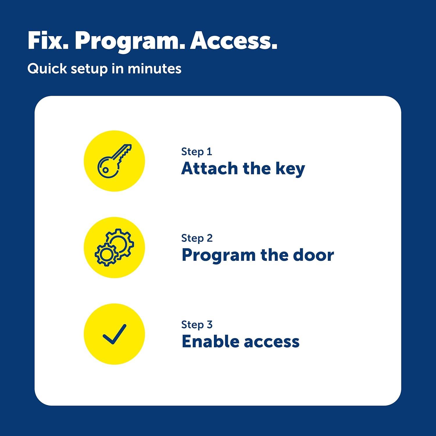 imagePetSafe Microchip Cat Door amp Key Fob System  Exclusive Entry Access  Programmable Microchip Tag Device  Secure Entry System  Indoor amp Outdoor Passage  RFID Access Cat Device  Key Fob Only