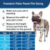 imagePetSafe Sliding Glass Pet Door  Convenient Sliding Patio Door Insert  Weather Resistant Aluminum  Shatter Resistant Tempered Glass  NoCut Installation  Adjustable Height 75 78 to 81