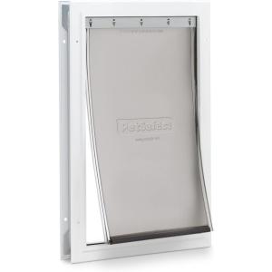 imagePetSafe Freedom Aluminum Pet Door for Dogs and Cats Medium White Tinted Vinyl FlapSustainable Packaging