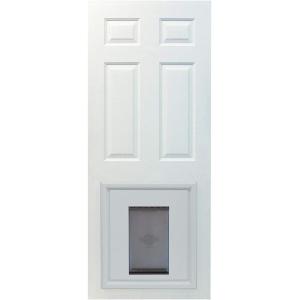 imagePetSafe Panel Pet Door Insert  Easy Installation  Dual Flap Design for Weather Protection  Paintable Frame for Custom Look