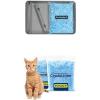 imageBundle of PetSafe ScoopFree Stainless Steel Reusable Cat Litter Tray with Magnetic Waste Shield amp 43 lb Bag Fresh Scent Premium Crystal Litter  Premium Crystal Cat Litter  Outperforms Clay Litter