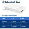 imagePetSafe ScoopFree Crystal Cat Litter amp Refill Tray with Lid Fragrance Free 43 Lb Bag with TrayWhite