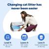 imagePetSafe ScoopFree Crystal Cat Litter amp Refill Tray with Lid Fragrance Free 43 Lb Bag with TrayWhite