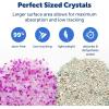 imagePetSafe ScoopFree Premium Crystal Cat Litter  Outperforms Clay Litter  Refill Packs  Reusable Tray Compatible  Fresh Scent  43 lb Bags  8 PackLavender