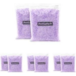 imagePetSafe ScoopFree Premium Crystal Cat Litter  Outperforms Clay Litter  Refill Packs  Reusable Tray Compatible  Fresh Scent  43 lb Bags  8 PackLavender