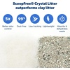 image:imagePetSafe ScoopFree Disposable Crystal Cat Litter Tray  Easy Cleaning Box  Refill Tray for Automatic Litter Box  Fragrance Free  43 lb Bags  9 Pack