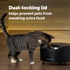 image:imagePetSafe FreshFeed Refrigerated Pet Feeder Automatic Wet Food Feeder for Cats amp Small Dogs App Control 6 Fresh Meals Stainless Steel Inserts BlackBlack