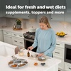 image:imagePetSafe FreshFeed Refrigerated Pet Feeder Automatic Wet Food Feeder for Cats amp Small Dogs App Control 6 Fresh Meals Stainless Steel Inserts BlackBlack