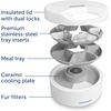 image:imagePetSafe FreshFeed Refrigerated Pet Feeder Automatic Wet Food Feeder for Cats amp Small Dogs App Control 6 Fresh Meals Stainless Steel Inserts BlackWhite
