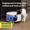 image:imagePetSafe FreshFeed Refrigerated Pet Feeder Automatic Wet Food Feeder for Cats amp Small Dogs App Control 6 Fresh Meals Stainless Steel Inserts BlackWhite