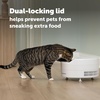 image:imagePetSafe FreshFeed Refrigerated Pet Feeder Automatic Wet Food Feeder for Cats amp Small Dogs App Control 6 Fresh Meals Stainless Steel Inserts BlackWhite