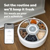 image:imagePetSafe FreshFeed Refrigerated Pet Feeder Automatic Wet Food Feeder for Cats amp Small Dogs App Control 6 Fresh Meals Stainless Steel Inserts BlackWhite